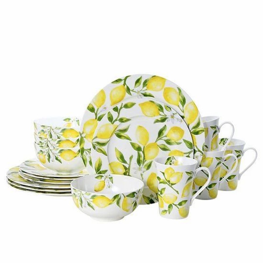 Kitchen & Dining * | Mikasa Lemons 16-Pc. Dinnerware Set