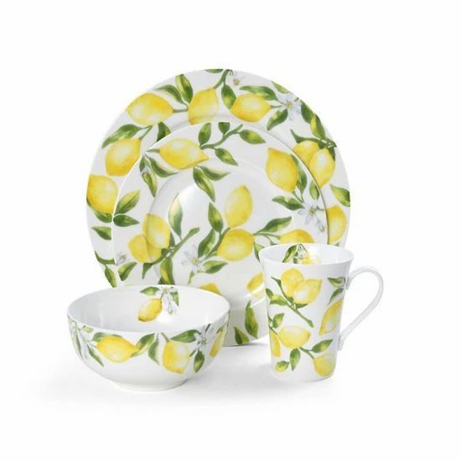 Kitchen & Dining * | Mikasa Lemons 16-Pc. Dinnerware Set