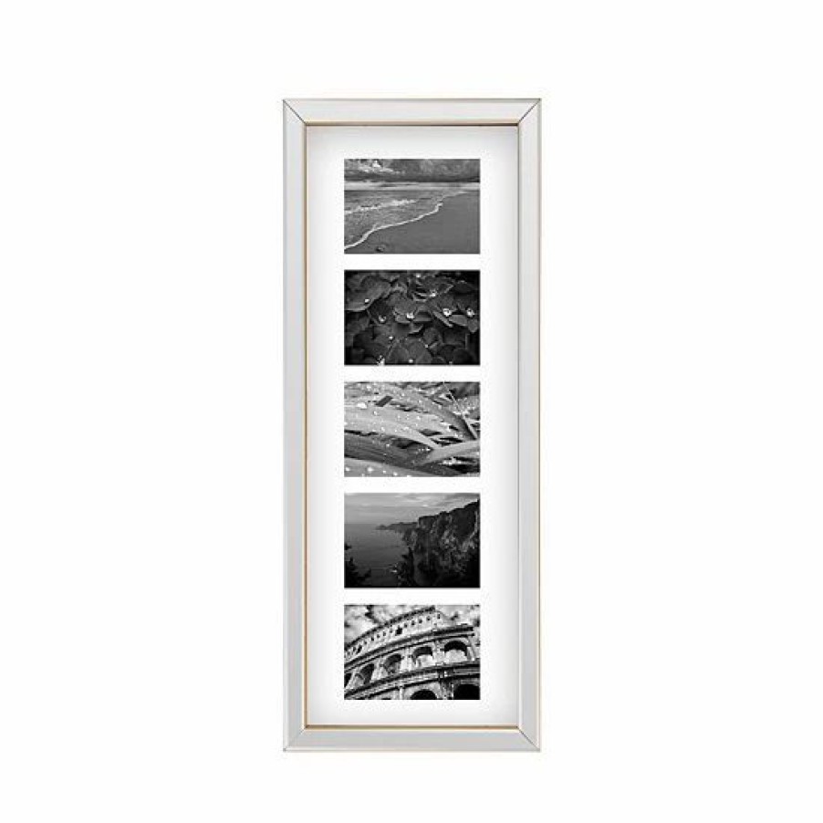 Home Decor * | Mikasa Mirror Floating Gallery 5-Opening Collage Frame