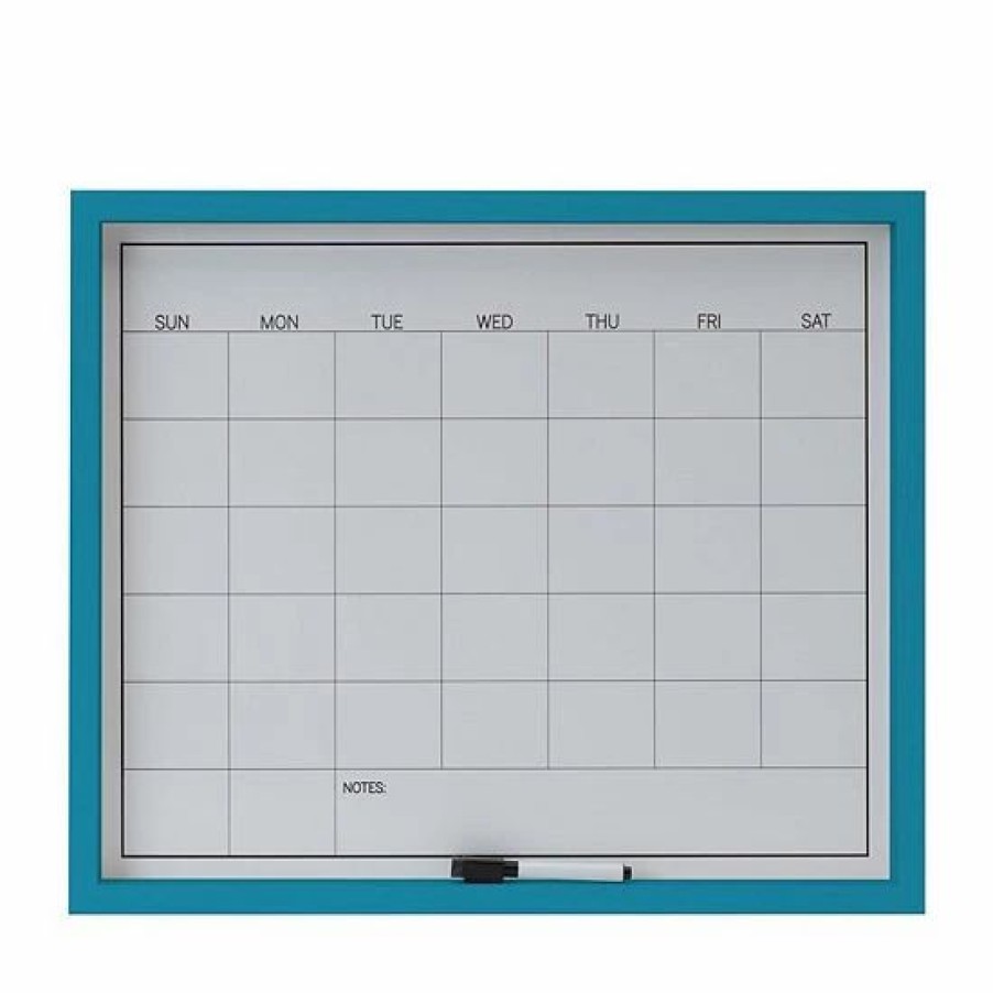 Home Decor * | Mikasa Dry Erase White Board Calendar Wall Decor & Marker 2-Piece Set