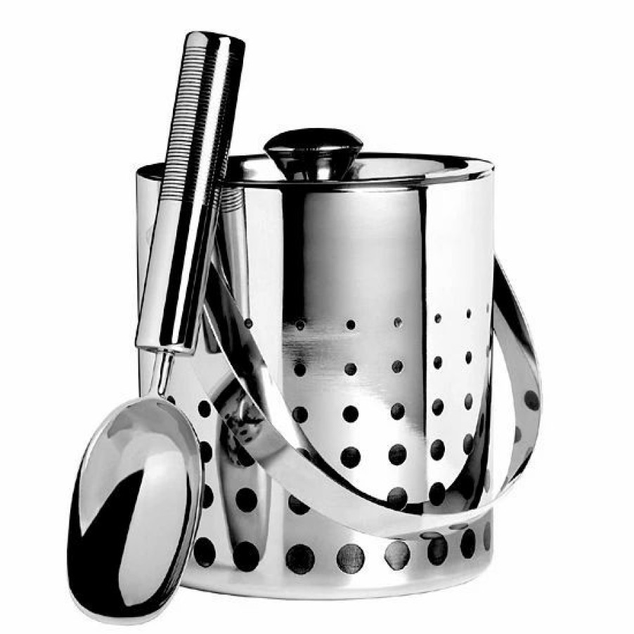 Kitchen & Dining * | Mikasa Cheers Stainless Steel Ice Bucket & Scoop