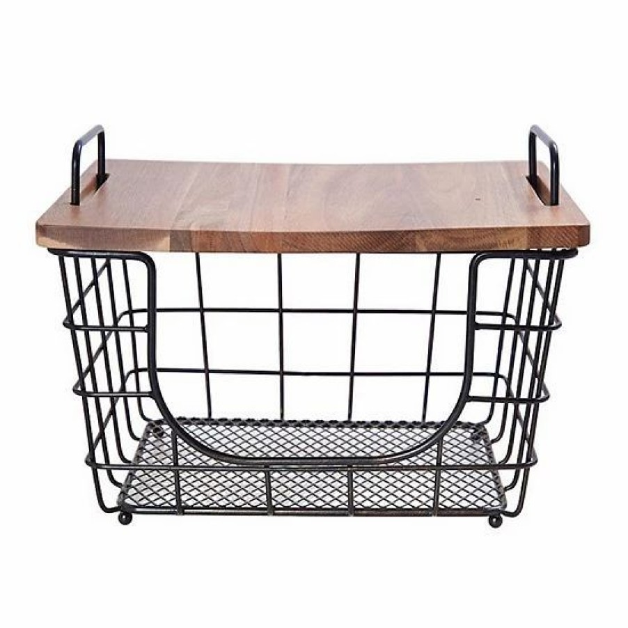 Kitchen & Dining * | Mikasa Stackable Basket With Lid