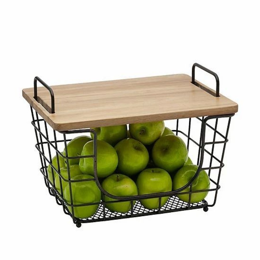 Kitchen & Dining * | Mikasa Stackable Basket With Lid