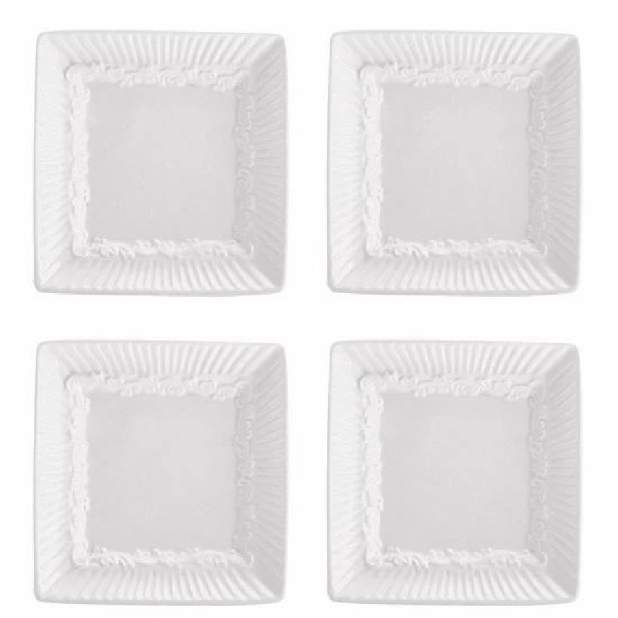 Kitchen & Dining * | Mikasa Italian Countryside 4-Pc. Square Dip Plate Set