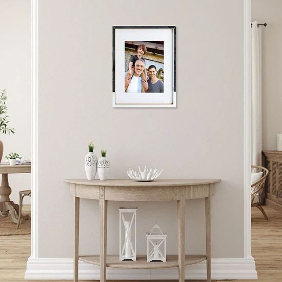 Home Decor * | Mikasa Mirrored 11 X 14 Frame