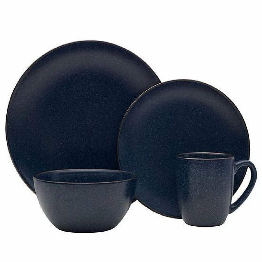 Kitchen & Dining * | Mikasa Gourmet Basics Juliana Blue 16-Pc. Dinnerware Set