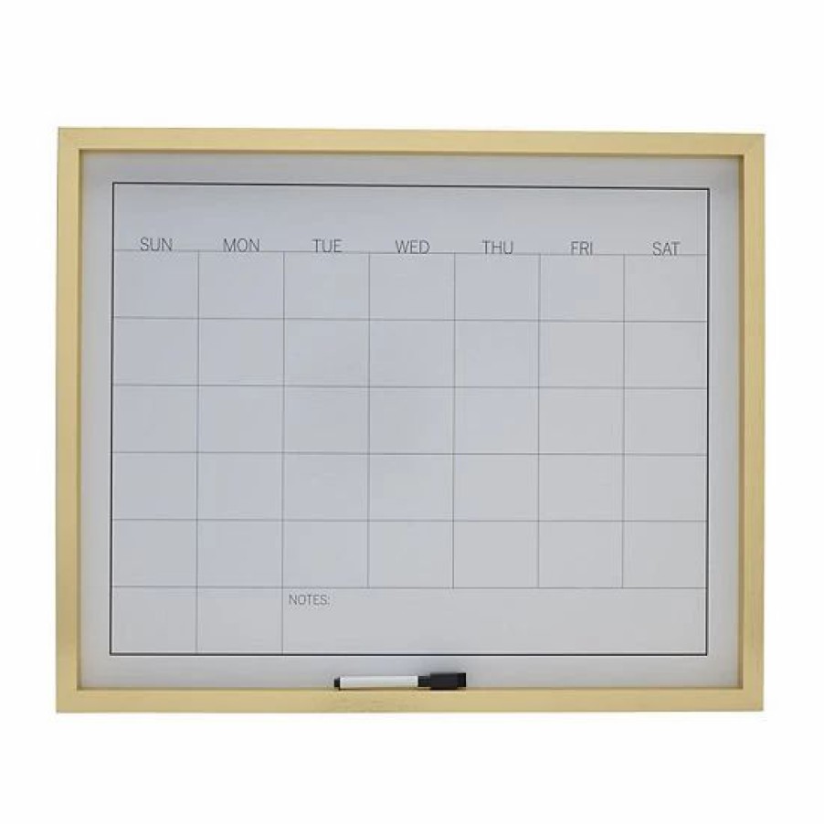 Home Decor * | Mikasa White Board Calendar