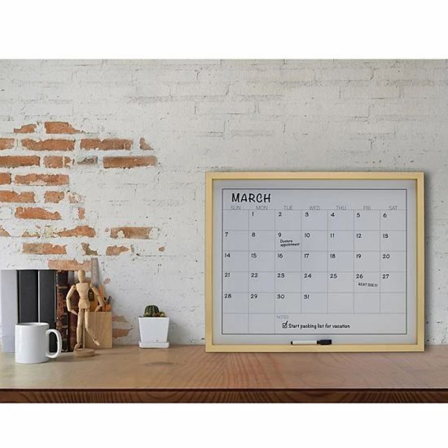 Home Decor * | Mikasa White Board Calendar