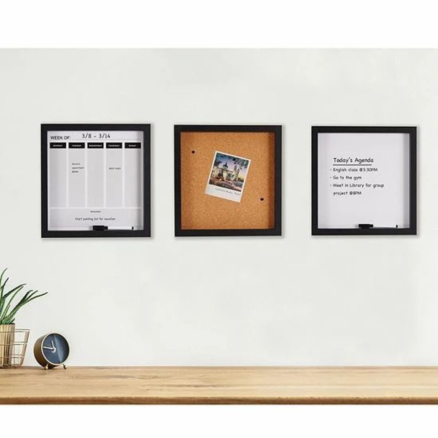 Home Decor * | Mikasa Dry Erase Board, Calendar & Cork Board 3-Piece Set