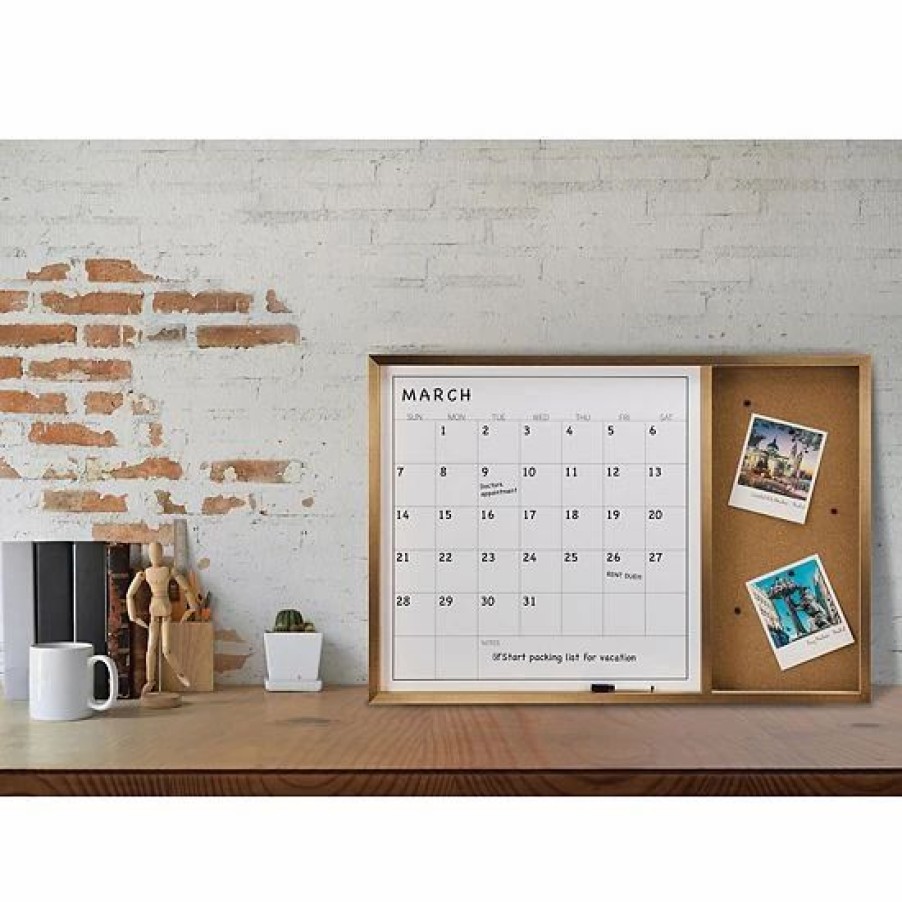 Home Decor * | Mikasa Calendar Cork Board