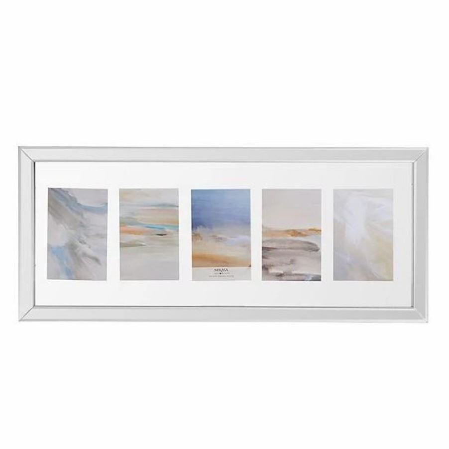 Home Decor * | Mikasa Mirror Floating Gallery 5-Opening 4 X 6 Collage Frame