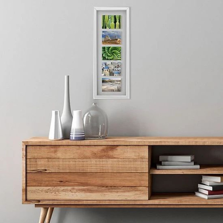 Home Decor * | Mikasa Mirror Floating Gallery 5-Opening 4 X 6 Collage Frame