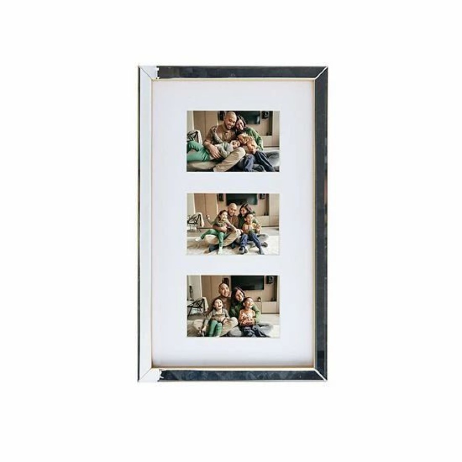 Home Decor * | Mikasa Mirror Gallery 3-Opening 4 X 6 Collage Frame