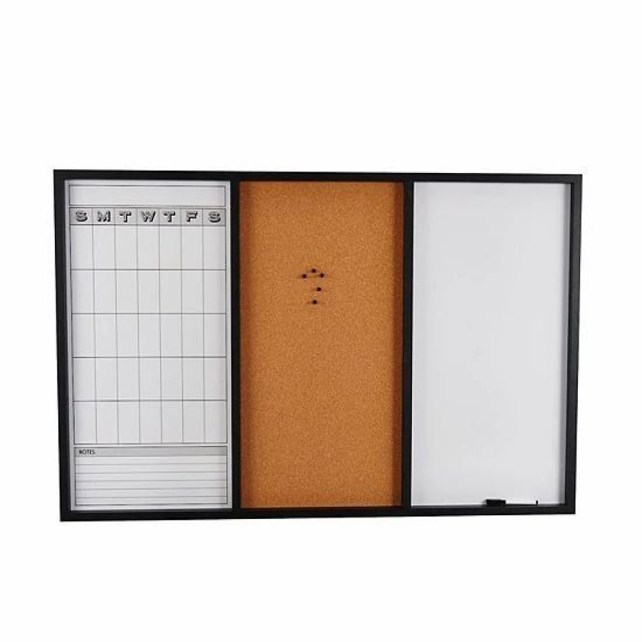 Home Decor * | Mikasa Black Border Tri-Board With Pen & Tacks