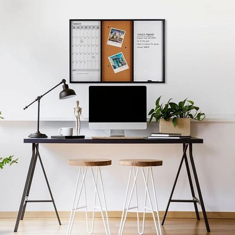 Home Decor * | Mikasa Black Border Tri-Board With Pen & Tacks