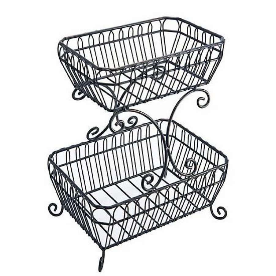 Kitchen & Dining * | Mikasa French Countryside 2-Tier Basket