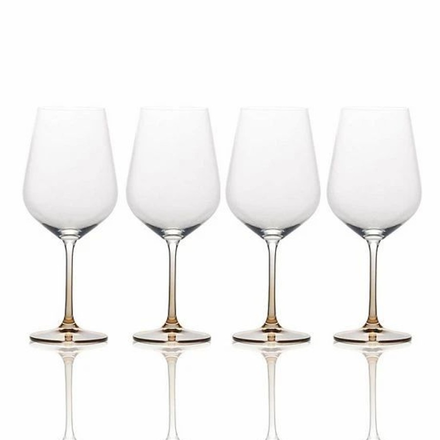 Kitchen & Dining * | Mikasa Gianna 4-Pc. Ombre Amber Red Wine Glass Set