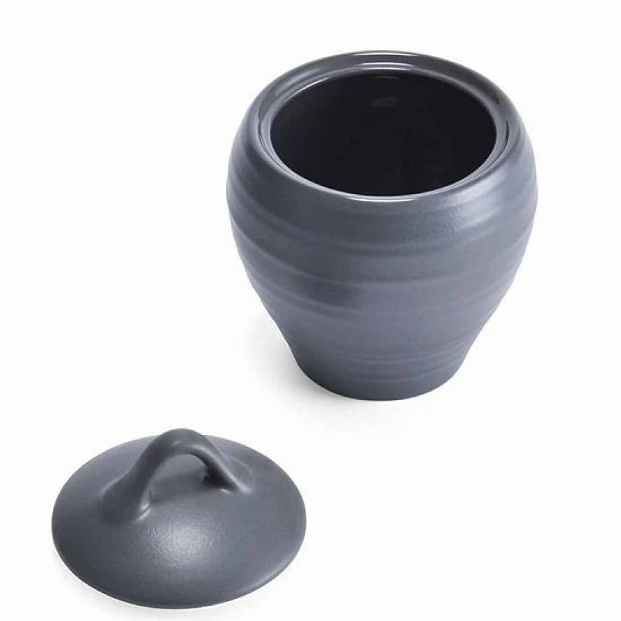 Kitchen & Dining * | Mikasa Swirl Graphite Sugar Bowl