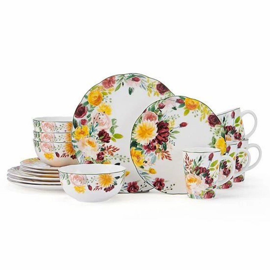 Kitchen & Dining * | Mikasa Clara 16-Pc. Dinnerware Set