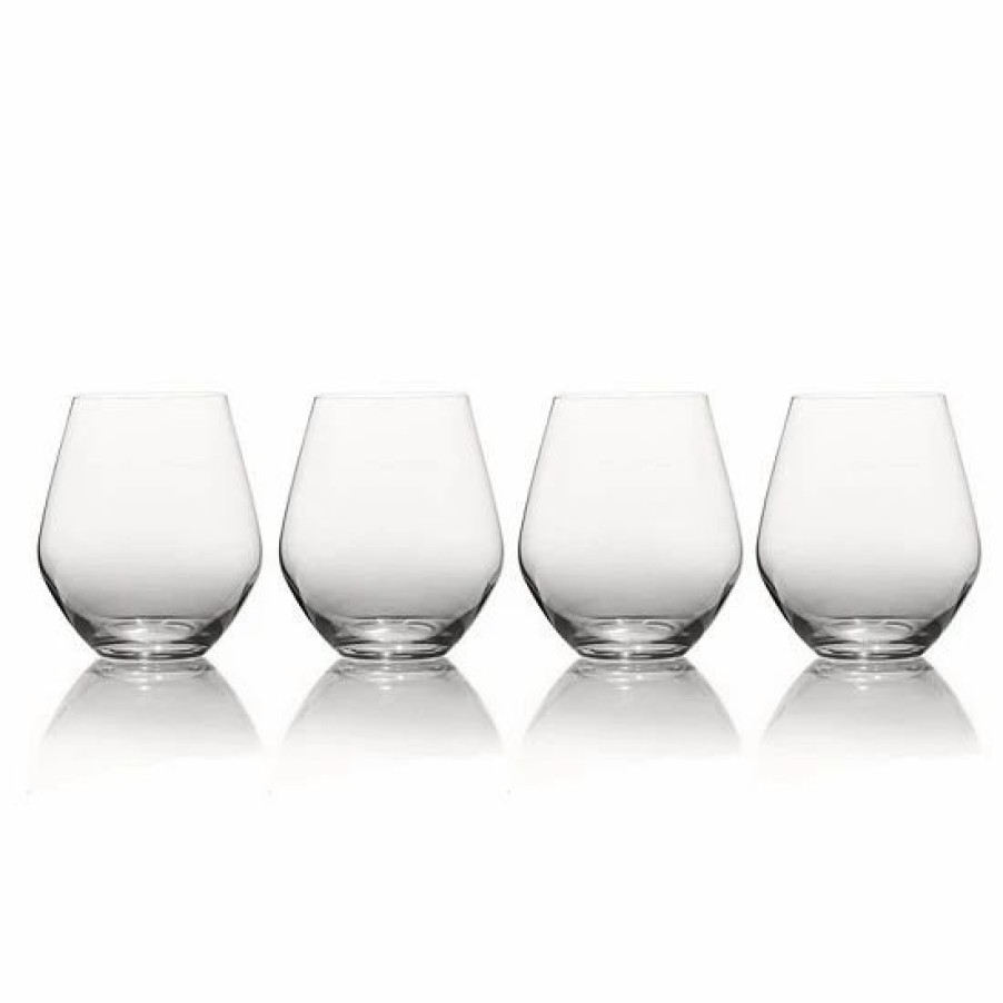 Kitchen & Dining * | Mikasa Gianna 4-Pc. Ombre Smoke Stemless Wine Glass Set