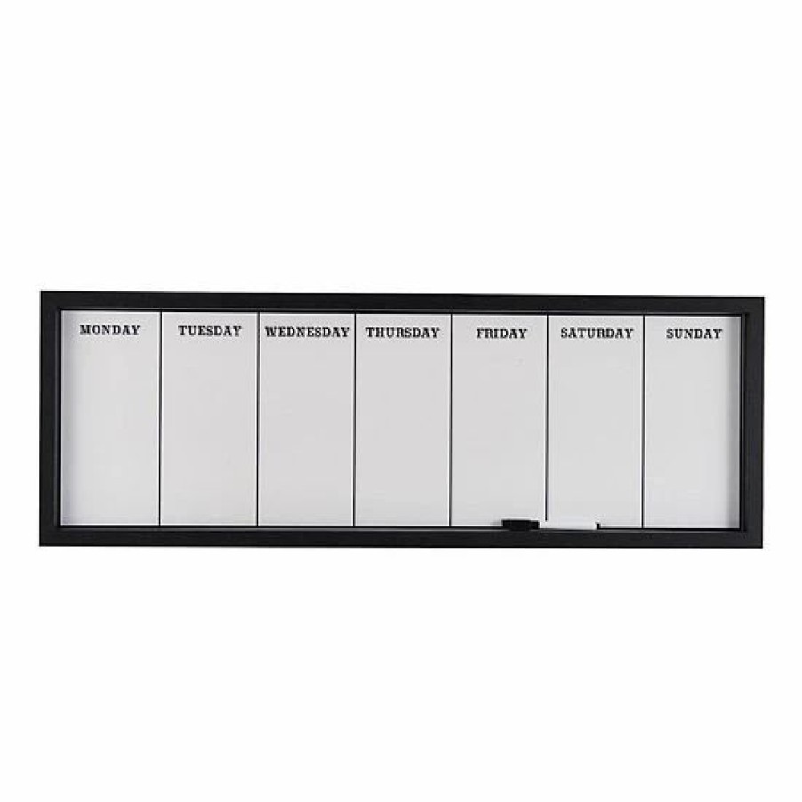 Home Decor * | Mikasa Dry Erase Board Calendar Wall Decor & Marker 2-Piece Set