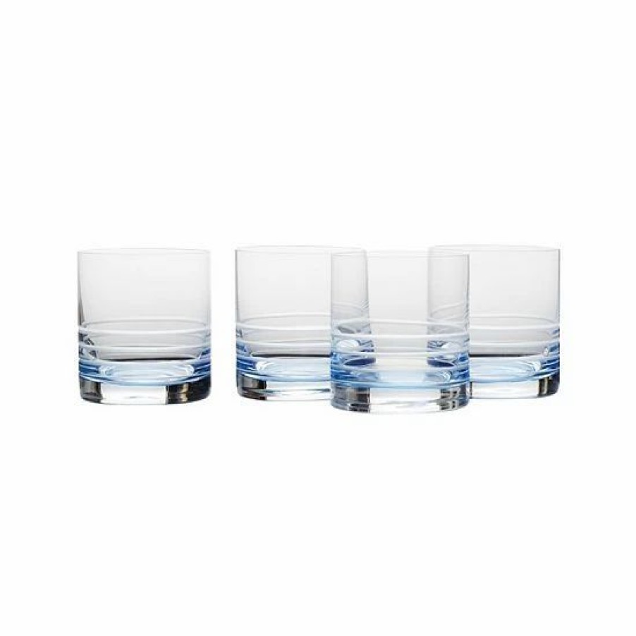 Kitchen & Dining * | Mikasa 4-Pc. Cal Blue Ombre Double Old-Fashioned Glass Set