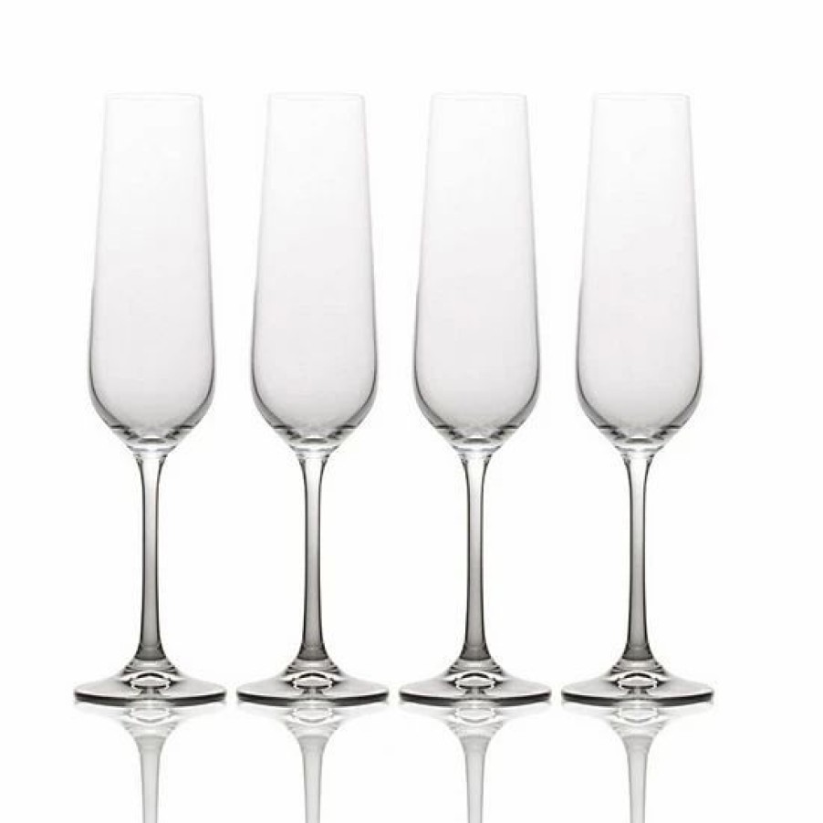 Kitchen & Dining * | Mikasa Gianna 4-Pc. Ombre Smoke Flute Glass Set