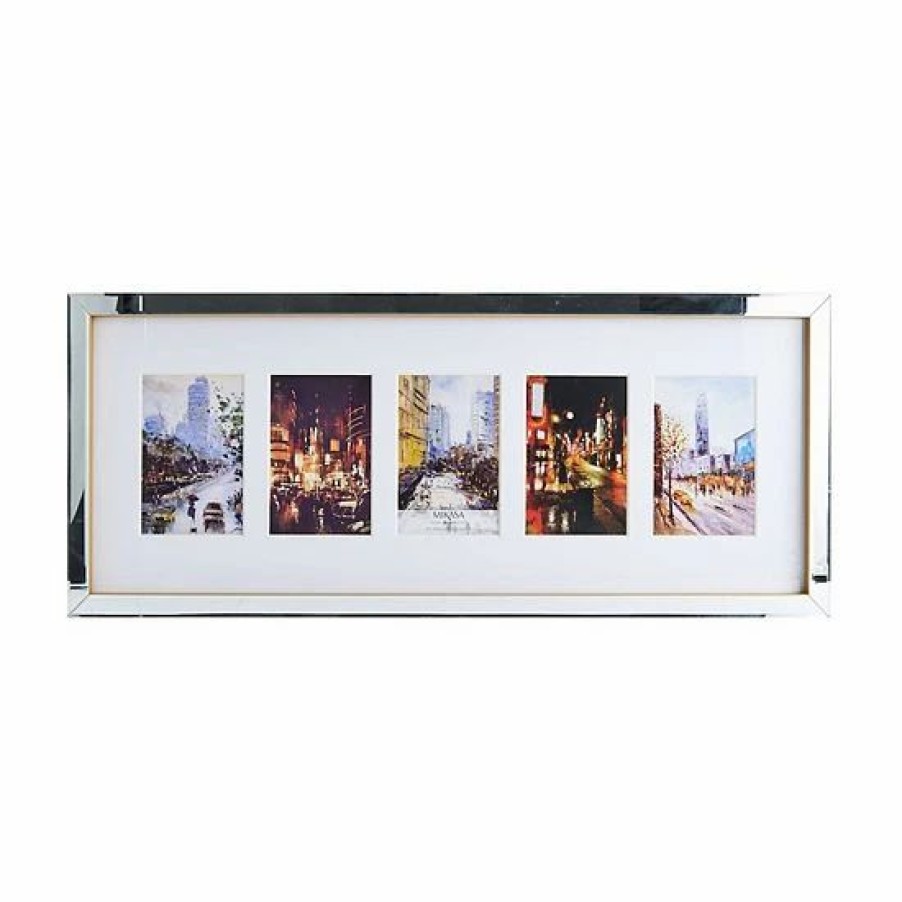 Home Decor * | Mikasa Mirror Gallery 5-Opening 4 X 6 Collage Frame