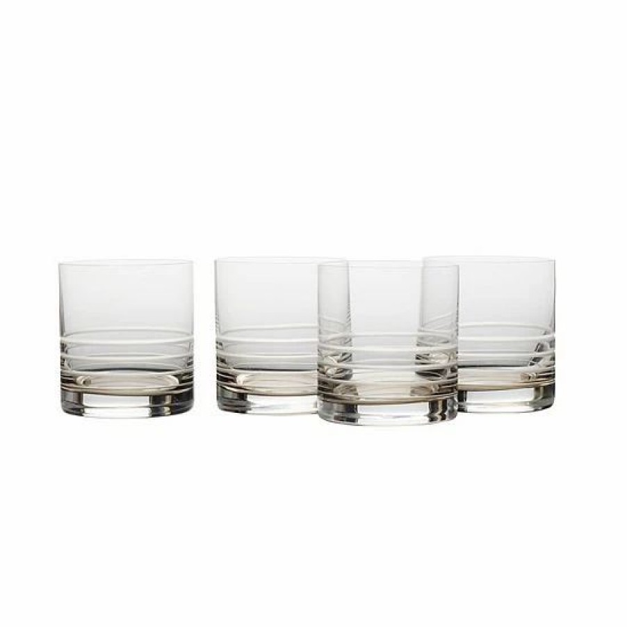 Kitchen & Dining * | Mikasa 4-Pc. Cal Gray Ombre Double Old-Fashioned Glass Set