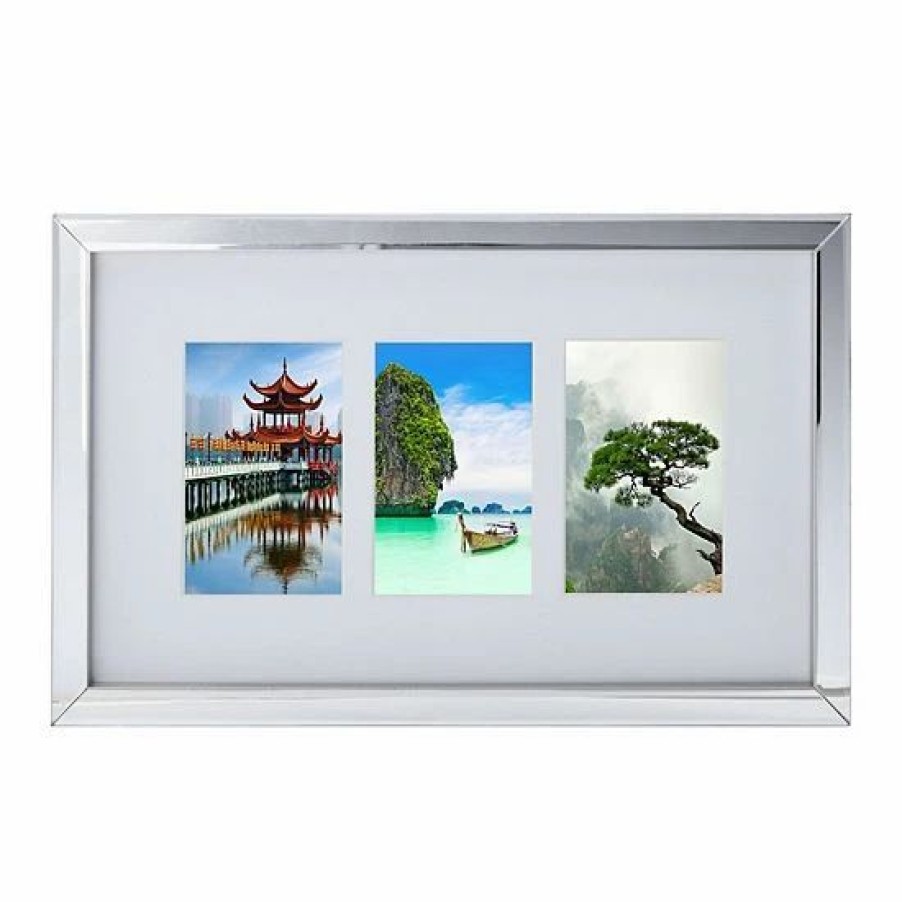 Home Decor * | Mikasa 3-Opening Mirror 4 X 6 Collage Frame