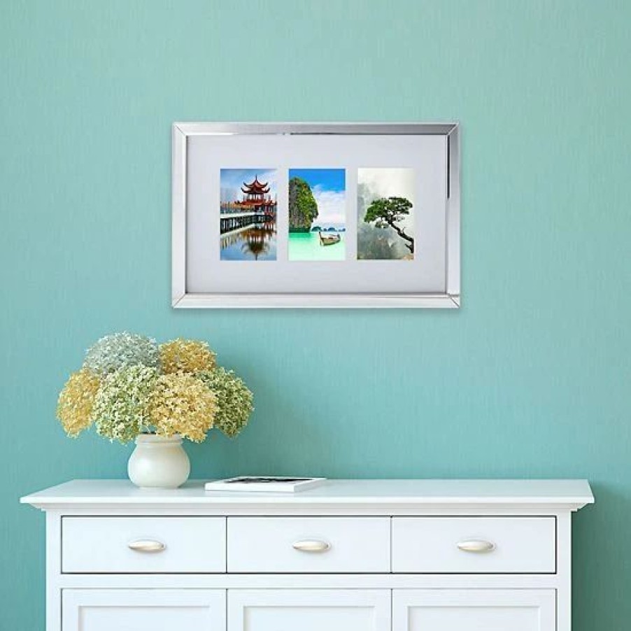 Home Decor * | Mikasa 3-Opening Mirror 4 X 6 Collage Frame