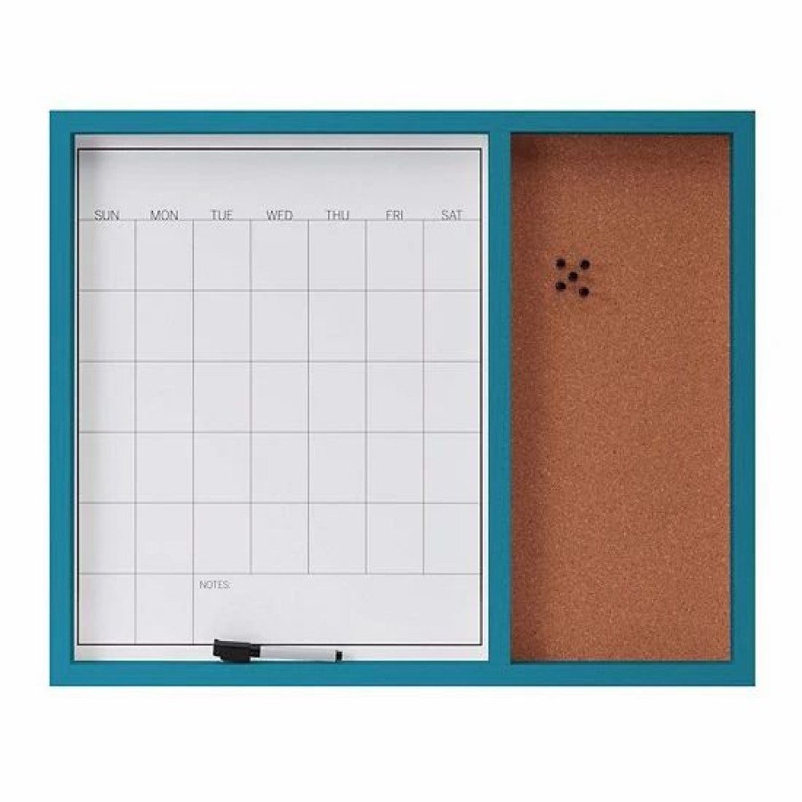 Home Decor * | Mikasa White Board Calendar & Cork Board