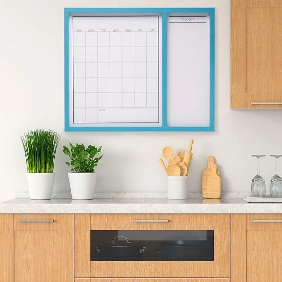 Home Decor * | Mikasa White Board Dry Erase Calendar Wall Decor