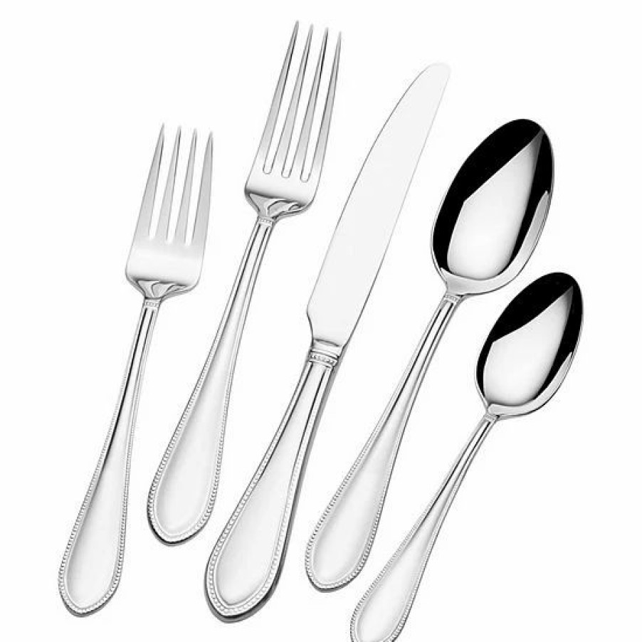 Kitchen & Dining * | Mikasa Daphney 65-Pc. Flatware Set